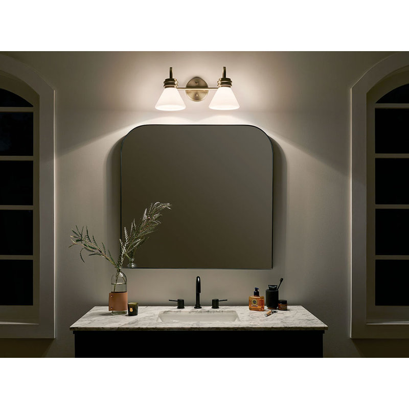 Hoxie 2 - Light Dimmable Vanity Light, Champagne Bronze