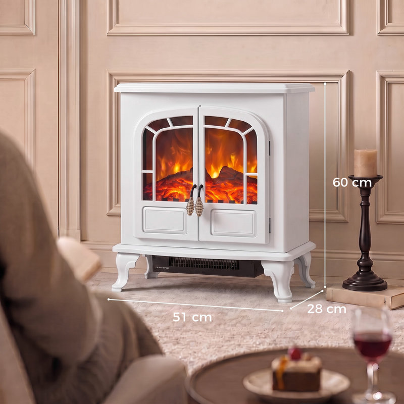 HOMCOM 51 cm W Electric Stove, White