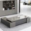 70.87"Modern Minimalist Grey L-shaped Desk-1251296425