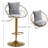 Swivel Upholstered Velvet Adjustable Height Counter Stool-1216077474