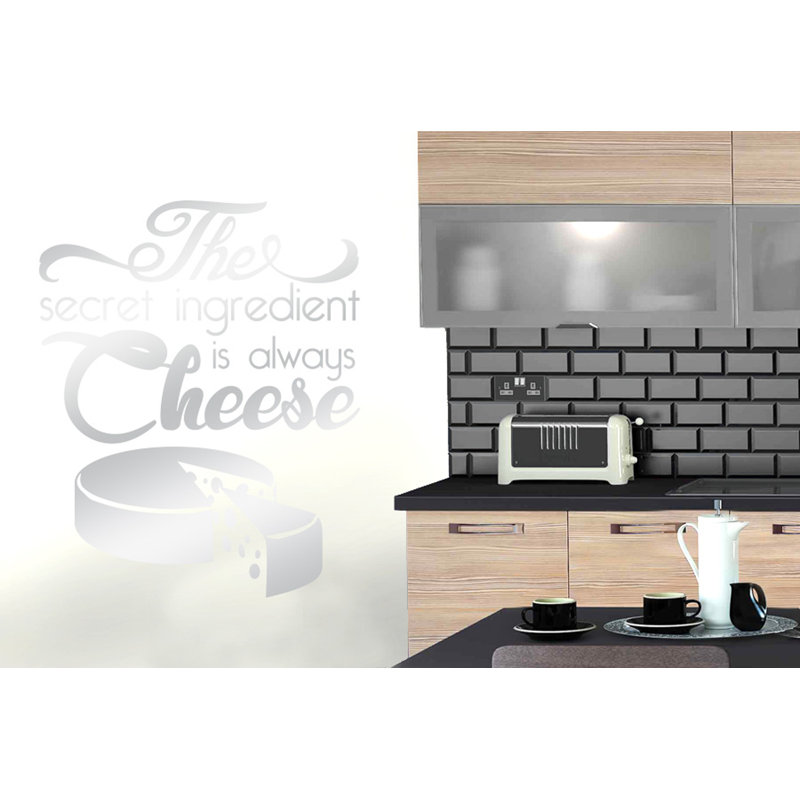 Wall Decal, Shiny Silver, Large