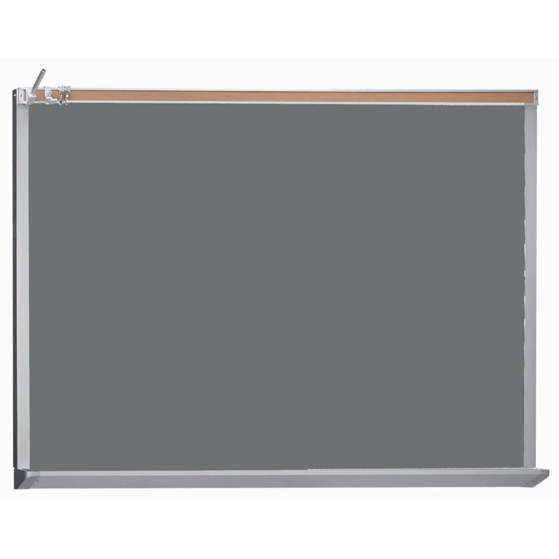 Wall Porcelain Magnetic Chalkboard, Slate, 4' H x 6' W