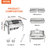 9 qt. Roll Top Chafing Dish Buffet Set