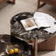 Table basse haut de gamme en marbre de luxe clair-112608720