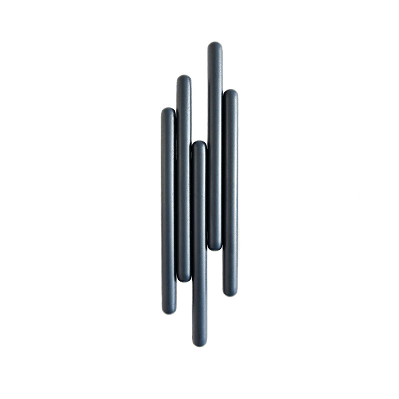 3 - Hook Wall Mounted Coat Rack, Blue