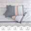 Microfiber Striped Duvet Cover with Pillow Shams-121782670