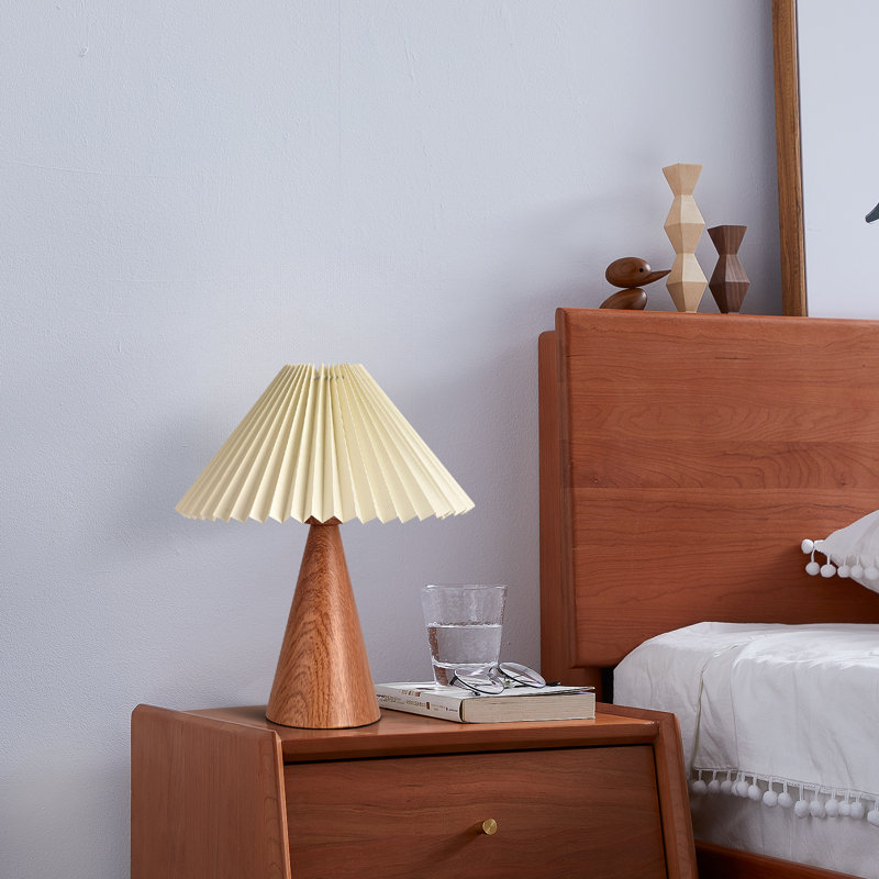 Small  cute table Lamp, Brown, Beige