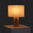 Mia 15.75" Midcentury LED Table Lamp With Maple Wood Base