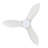 45"  3 Blade LED Smart Flush Mount Ceiling Fan with Remote Control and Light Kit Included