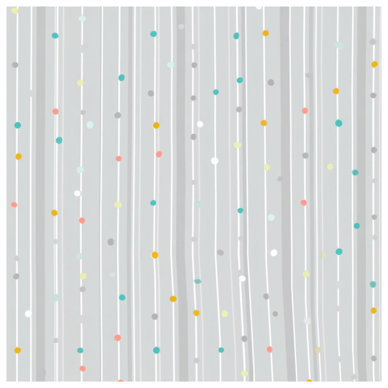 Polka Dots Wall Tapestry - Pattern Wall Decor, 50in H x60in W with 4 Grommets