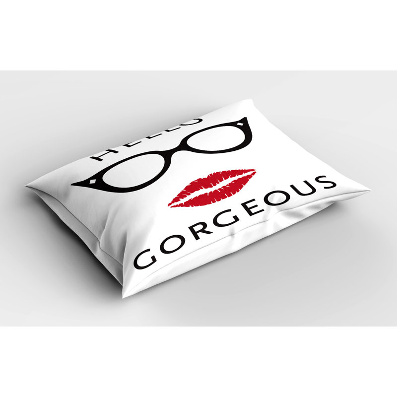 Ensemble de 2 taies décoratives Ambesonne Hello Gorgeous, H 20 po x l 26 po