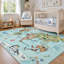 Tapis carte du monde pour enfants, tapis antidérapant lavable à la machine-124744989-124744962
