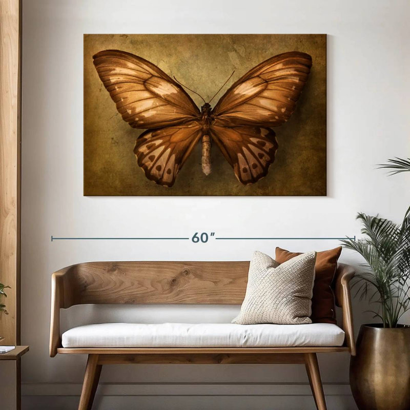 Papillon rétro Brampt, H 32 po x l 48 po