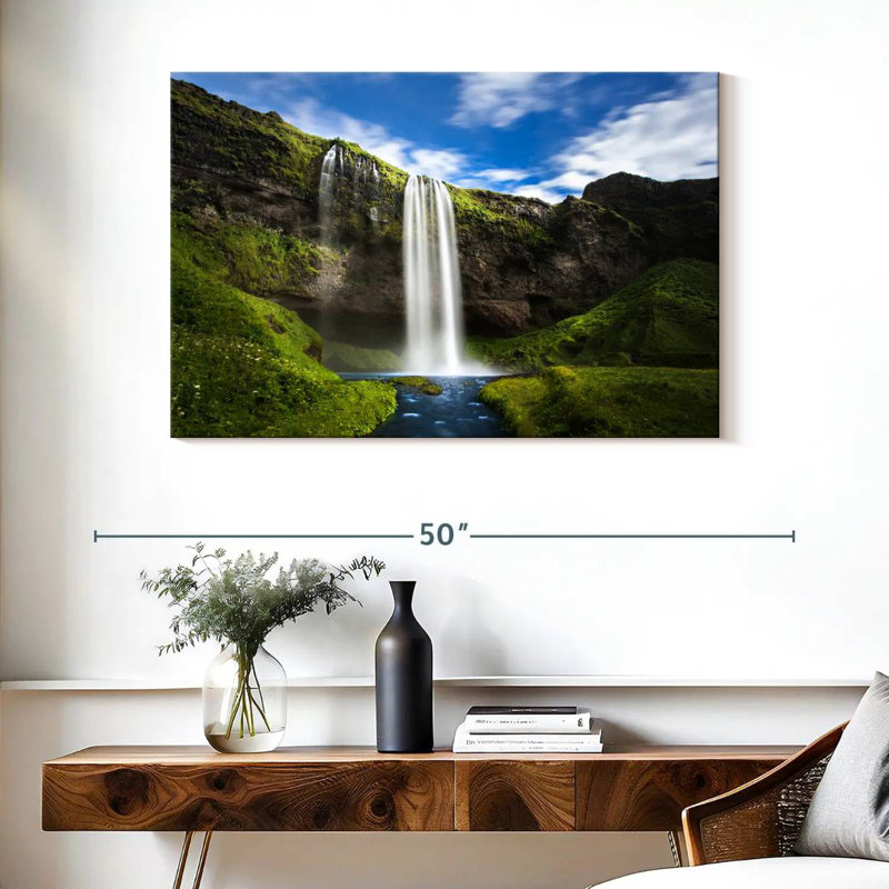 Alvord chassant les chutes d'eau, H 26 po x l 39 po