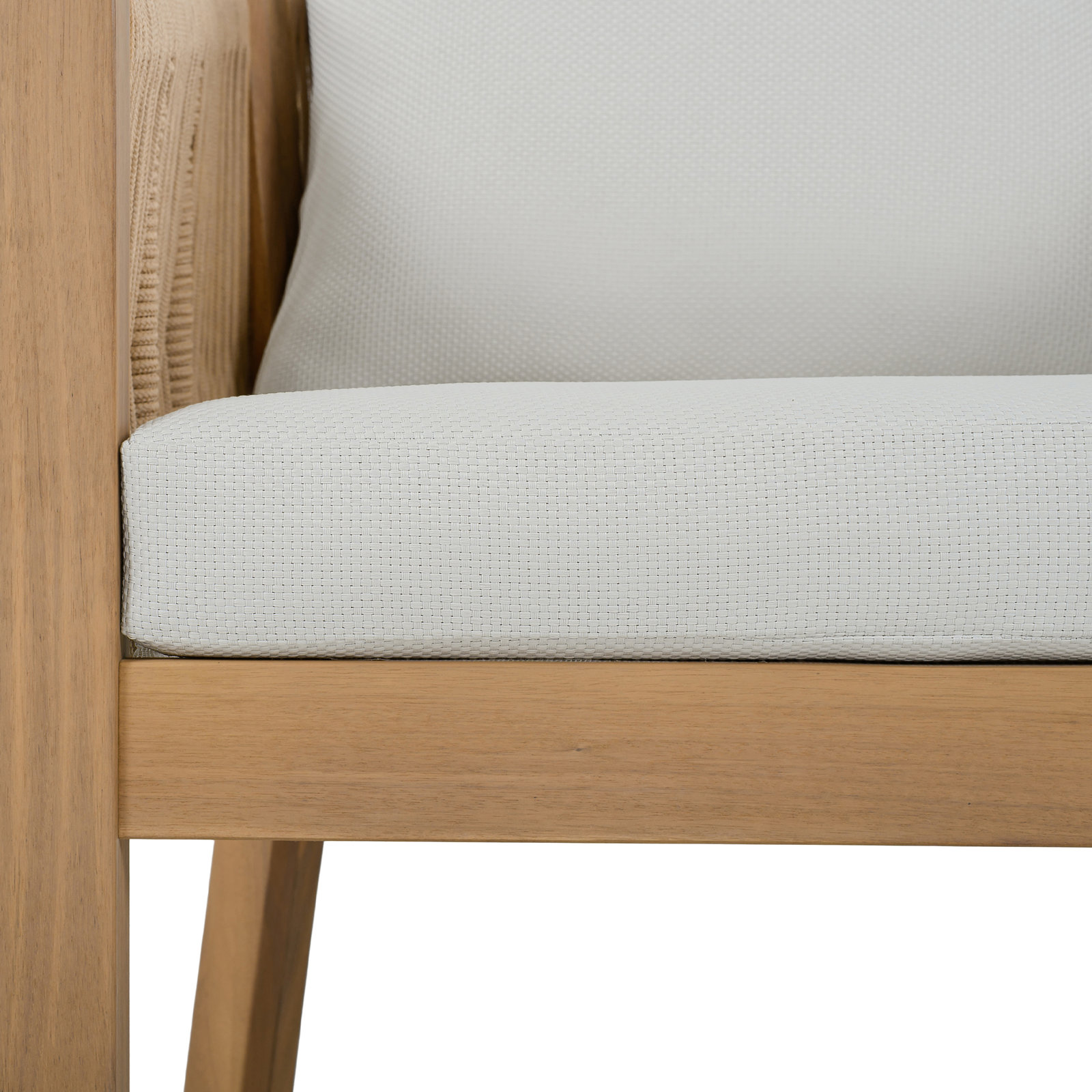 Acacia Patio Armchair, Ivory