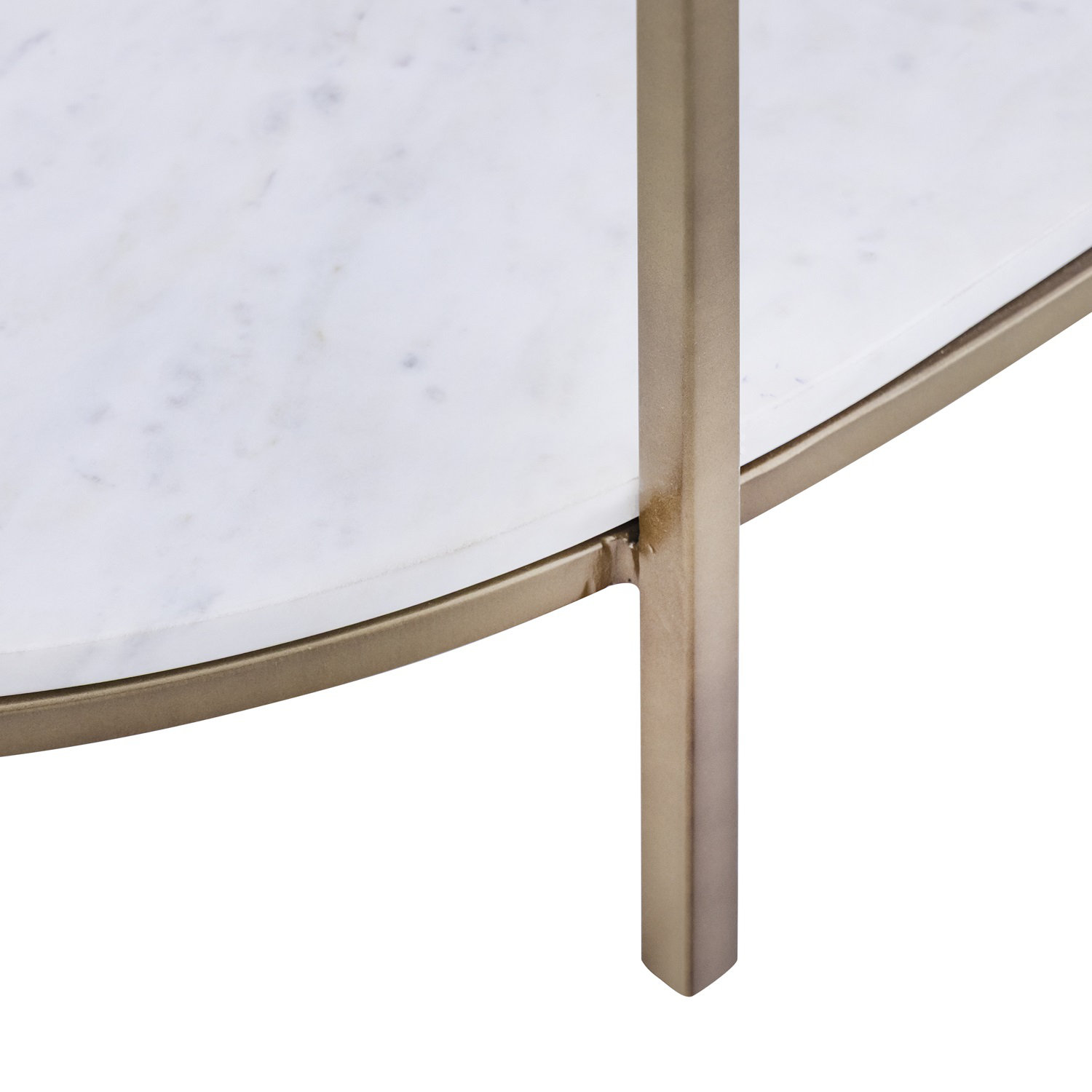 White Marble Top Console Table