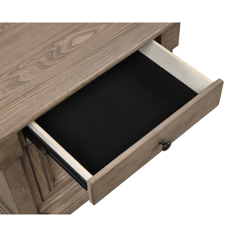 Table de chevet, gris vieilli