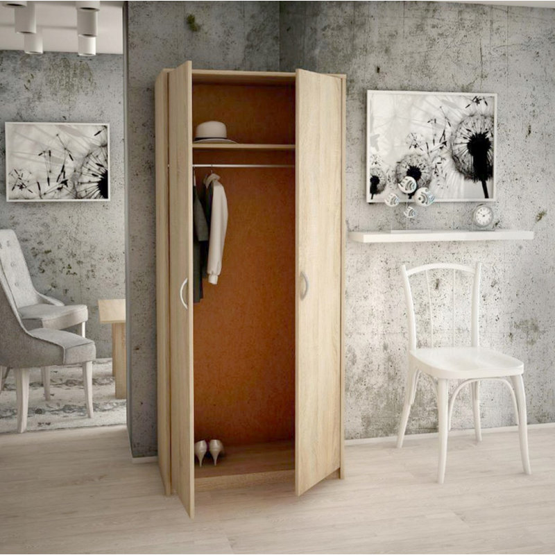 2 Door Wardrobe, Sonoma