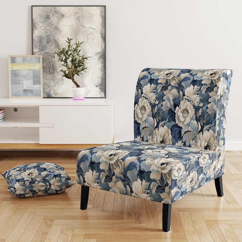Victorian Stealth - Fauteuil de chambre rembourré de style campagne, fauteuil d'appoint blanc