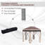 4m x 3.5m Metal Patio Gazebo