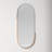 Mantra Stainless Steel Oval Mirror-1942096201