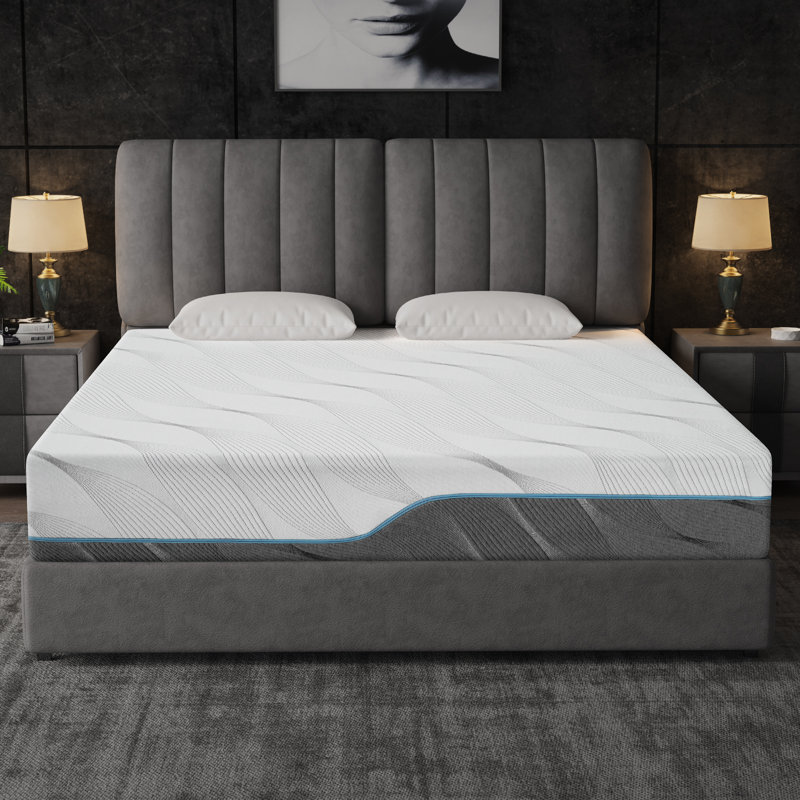 Matelas à mémoire de forme mi-ferme dans une boîte, Très grand lit, 10"