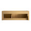 Meuble-lavabo mural cannelé 48 po, armoire de rangement flottante, lavabo intégré à surface solide avec 3 trous pré-percés pour robinet-1933146156-1933146157