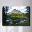Art mural en verre trempé Mountain Lake Reflexion-1284191526