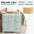 Bathroom Vanity with Ceramic Sink, 4 Drawers and Adjustable Shelf