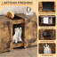 Extra Large Double Cat Litter Box Enclosure for 2 Cats | Hidden Cabinet with Ventilation, Litter-Trapping Mat & Upper Storage, Multi-Purpose Pet Side Table