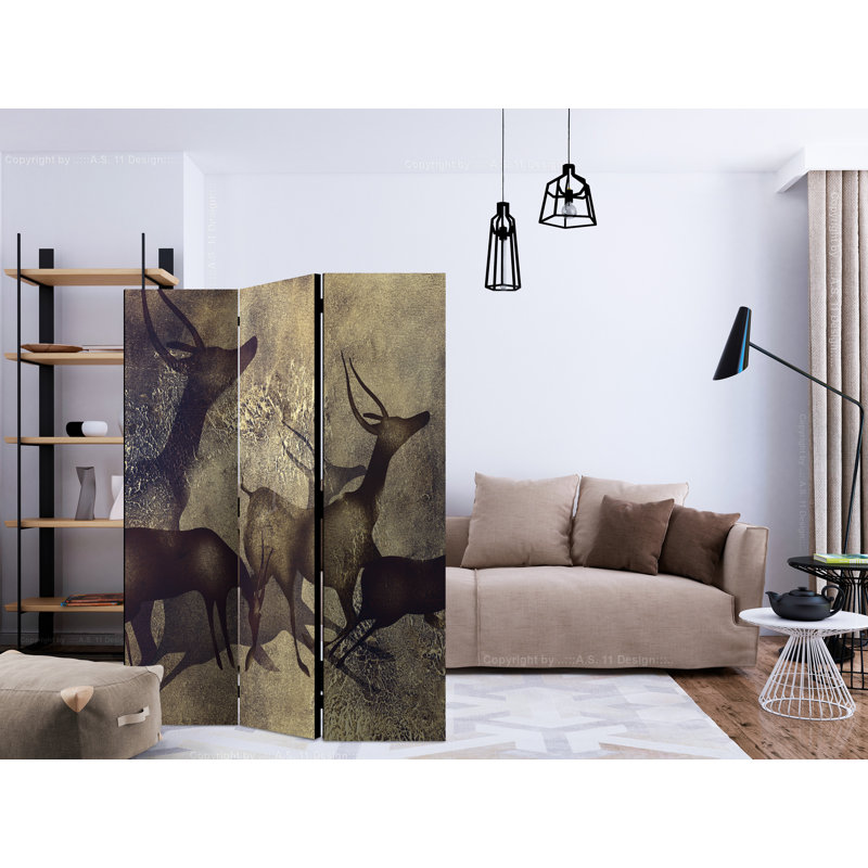 Garvey 172cm H Folding Room Divider, 3