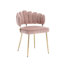 Chaise de salle à manger en velours-343963368