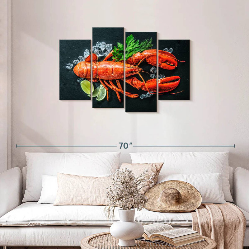 Homard rouge Yarlin, H 27 po x l 43 po