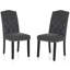 Chaise capitonnée rembourrée à dossier solide-2138021278-2138021279