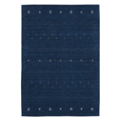 Kashkuli Gabbeh Navy Rug 5'6" x 8'0"