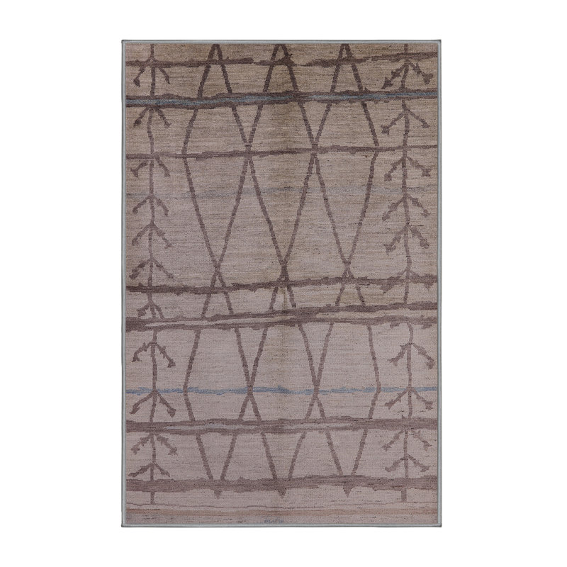 Tapis gris / brun Holdrege, Rectangle 3 pi x 5 pi