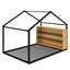 Structure de lit en métal inspirée de la maison avec éclairage intégré-1399548304-1399548307