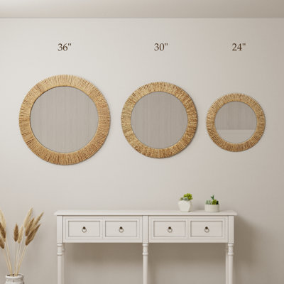 Bay Isle Home Rope Round Mirror & Reviews | Wayfair