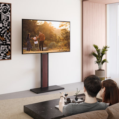 Johanah Floor TV Stand for 32-70 Inch TV with Double Sided Panel and HDD holder