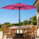 Parasol d'extérieur 10 pi avec protection contre les rayons UV UPF 50+ 10 pi