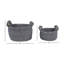 Ensemble de 2 paniers ronds en tissu