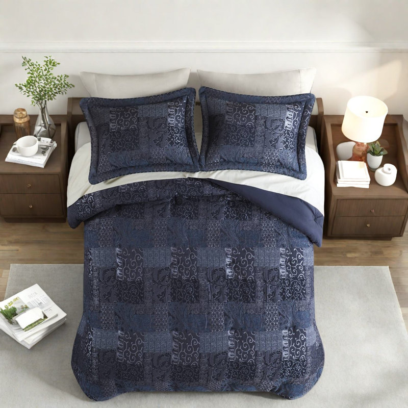 Premium Bedding Sets Polyester Jacquard Modern Queen Home Comfort