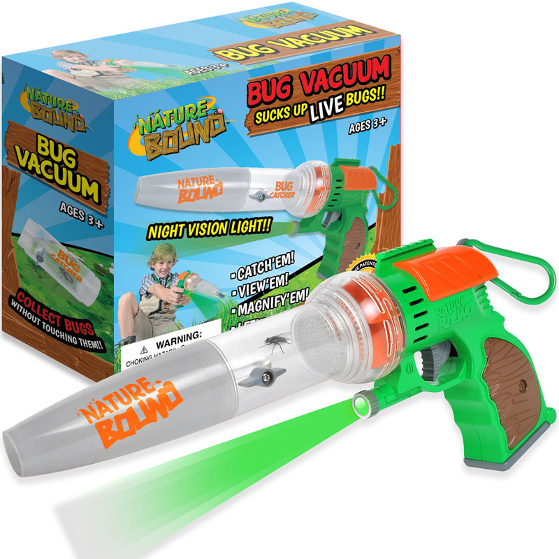 Liée à la nature: aspirateur d'insectes, dispositif d'attrape-insectes, lumière laser à DEL, mécanisme d'aspiration, loupe et pince pour ceinture, étude de catalogue, sortie pour enfants, 3 ans et plus