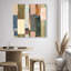 Beige Blocks I Canvas Abstract Print by Oliver Gal, Black Frame, 12 x 12-47444929-47444930