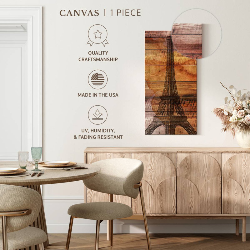 Tour Eiffel en bois, H 30 po x l 15 po