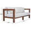 Olivia Eucalyptus Patio Sofa