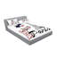 Drap-housse et coussin décoratif Ambesonne Paris, bleu foncé, blanc-106793200