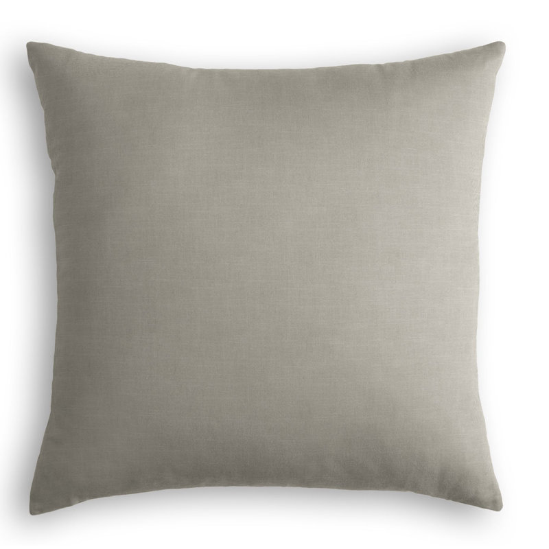 Housse de coussin carrée, 26 po x 26 po, Taupe foncé, Housse de coussin seulement - sans coussin