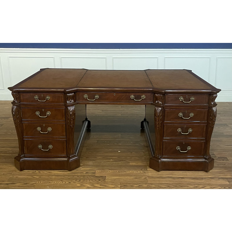 Traditional Mahogany Partners Desk