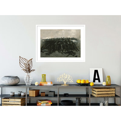 «The Infantry Square» par Frederic Remington, impression giclée sur cadre